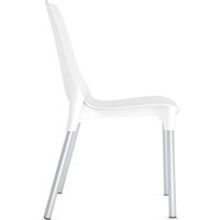 Стул Sheffilton SHT-ST75/S424 (белый/хром лак)