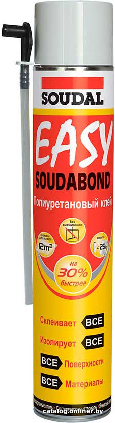 Монтажная пена Soudal Soudabond Easy Genius Gun бытовая 750 мл