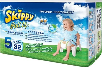 

Трусики-подгузники Skippy Pull Up 5 (32 шт)