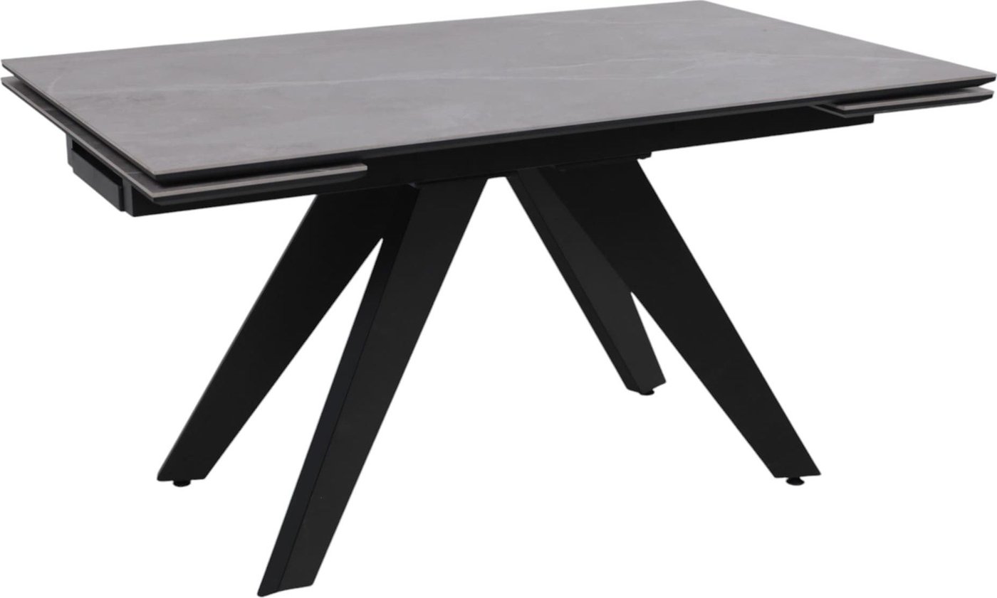 

Кухонный стол Lepremo AV 2122 МДФ+керамика раздвижной 1400-2000x850 (серый матовый Larka Grey/черный)