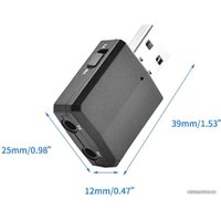 Аудиоадаптер USBTOP Bluetooth 5.0 TX+RX model ZF-169 Plus