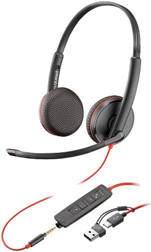 Офисная гарнитура Poly Blackwire 3225 8X229A6