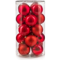 Елочная игрушка Ausini VT25-04007-3 (красный, 20 шт)
