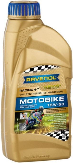 

Моторное масло Ravenol Racing 4-T Motobike 15W-50 USVO 1л