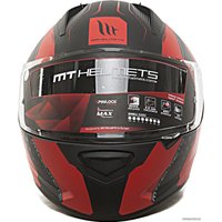 Мотошлем MT Helmets Stinger Warhead Matt (XS, черный/красный/серый)