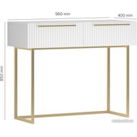 Консольный стол Shtabe Gross 6111 (RAL 9003/белый/золото/ручка золото)