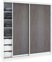 

Шкаф-купе Кортекс-мебель Сенатор ШК12 Классика ДСП (белый/береза)