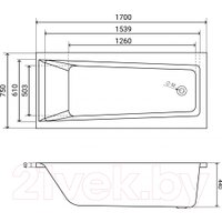 Ванна Lauter Versailles 170x75 21070075