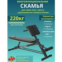 Силовая скамья DDS Lucera B-3 (черный/зеленый)