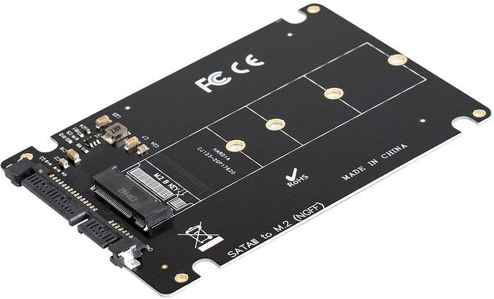 

Адаптер ExeGate EXE-527 M.2 B key - 2.5" SATA