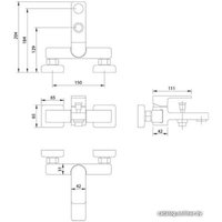 Смеситель Omnires Baretti BA7830 CR
