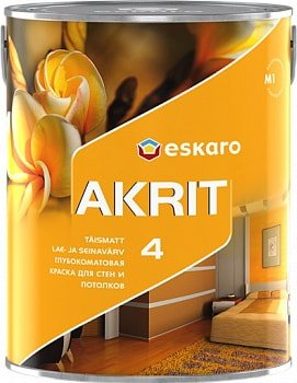 Краска Eskaro Akrit 4 2.85л (белый)