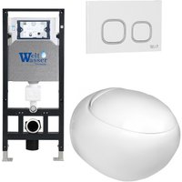 Унитаз подвесной WeltWasser Amberg 506 + Jeckenbach 004 GL-WT + Amberg RD-WT