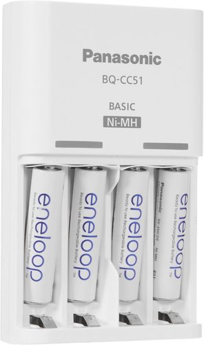 Аккумуляторы + зарядное Panasonic Eneloop Basiс Charger K-KJ51MCD04E