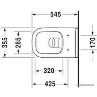 Унитаз подвесной Duravit Set D-Code [257009+006739]