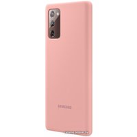 Чехол для телефона Samsung Silicone Cover для Galaxy Note 20 (бронзовый)