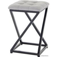 Табурет AMC Comfort 8К1.6 (кожзам, серый/черный)