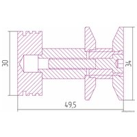 Крючок для ванны Сунержа Каньон 31-2010-0003