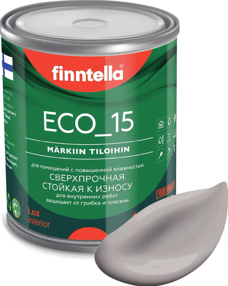 

Краска Finntella Eco 15 Metta F-10-1-1-FL105 0.9 л (серо-лиловый)