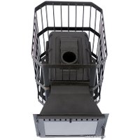 Банная печь Сибирь 18 с панорамной дверцей