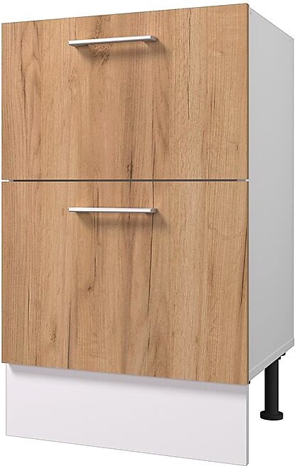 

Шкаф напольный Горизонт Европа 50 2 ящика (золотой крафт)