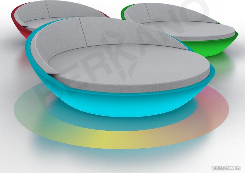 Шезлонг Berkano Светящееся Riviera (белый LED RGB, E27/серый)