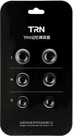 Амбушюры для наушников TRN Memory Foam (3 пары, черный)