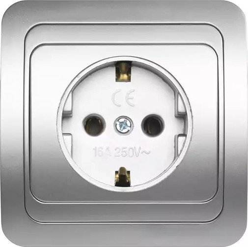 Розетка SmartBuy Марс SBE-02s-16-S1-Z-c