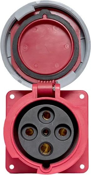 Розетка КС YHT 3442 3Р+РЕ 125А 380В IP67 74307