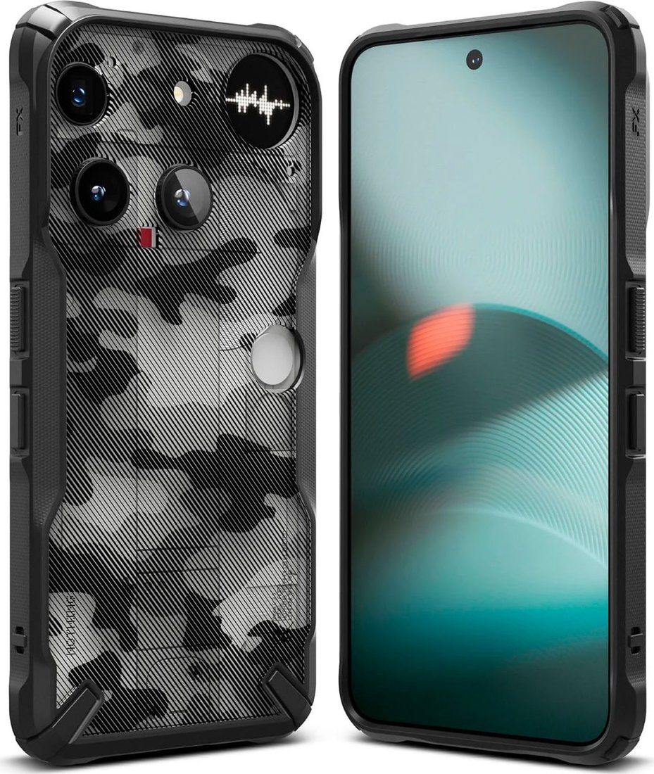 

Чехол для телефона Ringke Fusion X для Nothing Phone (3) Camo Black