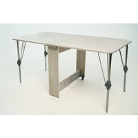 Стол-книга Stoloff Мечта 1600x850 (сосна лофт, опоры складные, углы закругленные с роликами и ручками)