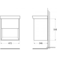 BelBagno Neon 50 NEON-500-1C-SO-RS (темный дуб)