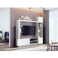 Стенка Стендмебель Онтарио МДФ (софт вайт/дуб крафт белый)