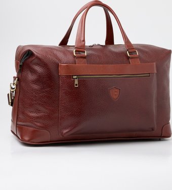 Дорожная сумка Franchesco Mariscotti 6-416кFM11 (пр морская галька, коричневый антрацит)