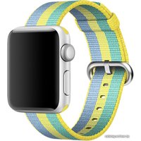 Ремешок Apple из плетеного нейлона 42 мм (желтая пыльца) [MPW62]