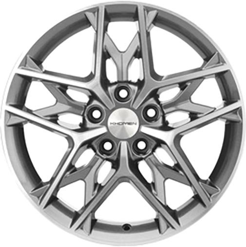 

Литые диски Khomen KHW1709 Camry 17x7" 5x114.3мм DIA 60.1мм ET 45мм Gray FP