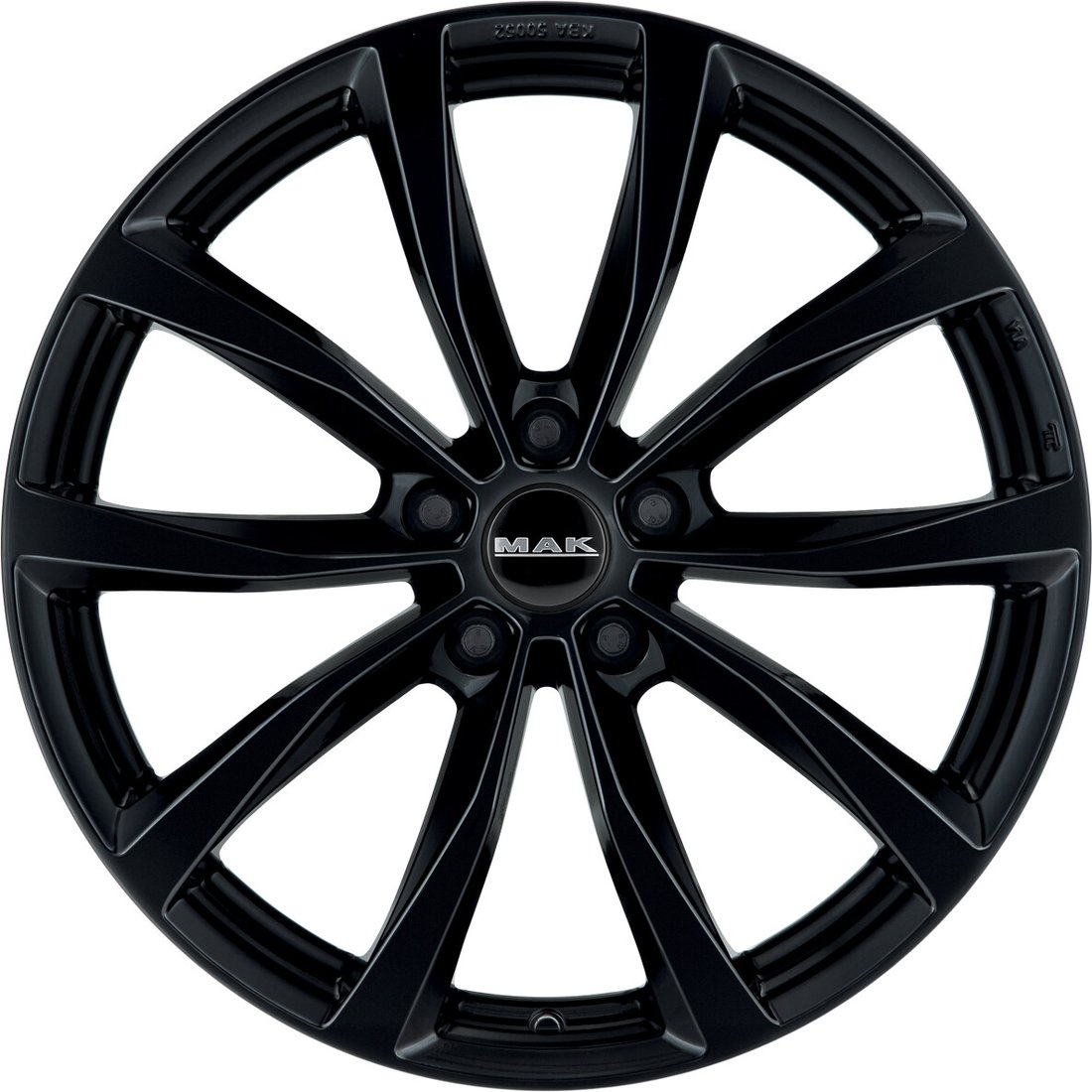 

Литые диски MAK Wolf 18x7.5" 5x114.3мм DIA 76мм ET 38мм Gloss Black