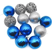 Елочная игрушка MonAmi Новогодний Микс SIL23-083 (12 шт)