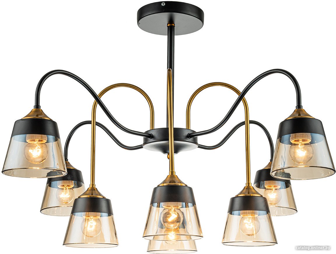 Подвесная люстра Escada 1147/8P (Black/Brass)