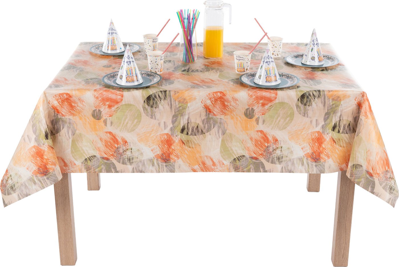 

Скатерть Stolima Napco Радужное настроение 4021 (160x130)