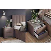 Тумба Мебельград Аризона мягкая (мора темно-коричневый)