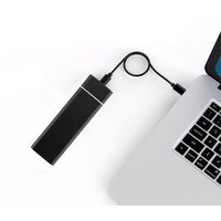 Бокс для накопителей M.2 USBTOP M.2 NGFF - USB-C/USB-A (черный)