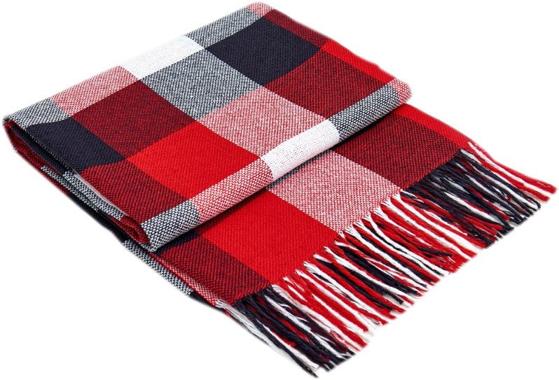 

Плед Vladi Пикник 170x210 рап.8 50114 (белый/красный/антрацит)