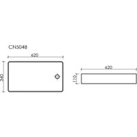 Умывальник Ceramica Nova CN5048