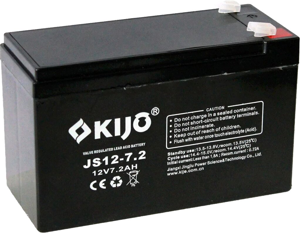 

Аккумулятор для ИБП Kijo JS12-7.2 F1 (12В/7.2 А·ч)
