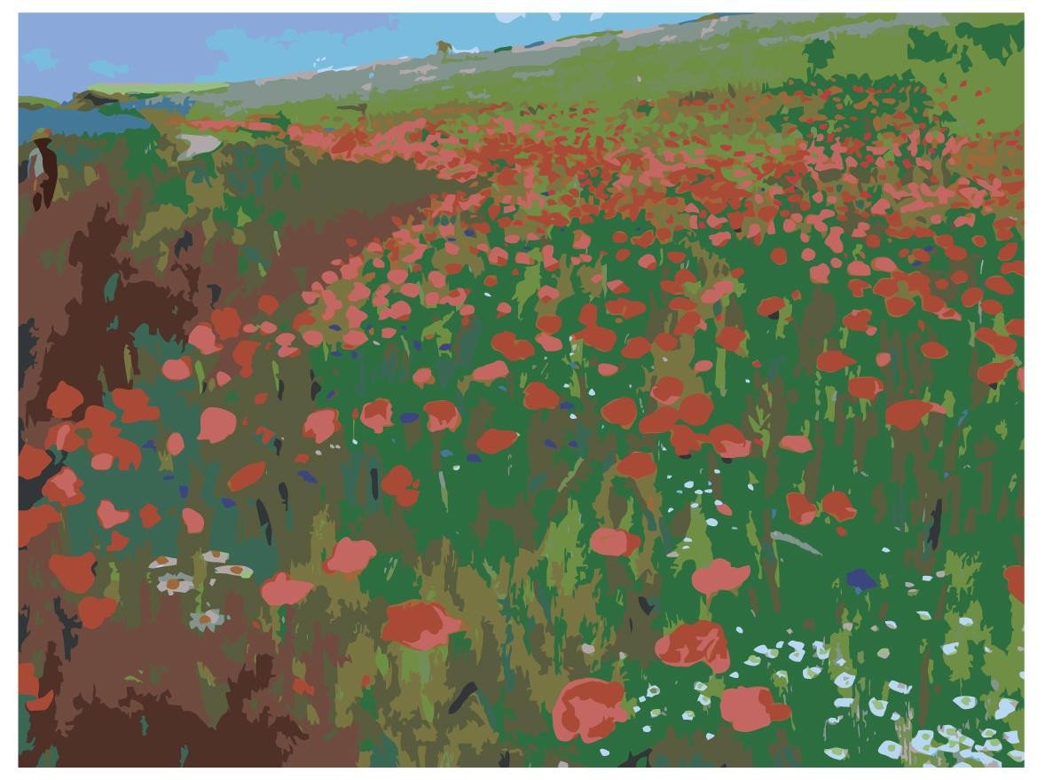 

Картина по номерам SLAVINA Маковое поле RRBP-Z101743