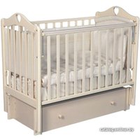 Классическая детская кроватка Антел Каролина-4/6 (слоновая кость)