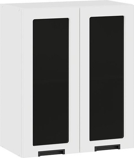 

Шкаф навесной Трия Гренада 1В6С (белый/холст белый)