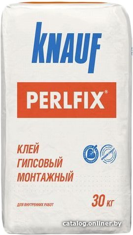 Клеевой состав для теплоизоляции KNAUF Перлфикс Perlfix гипсовый (30 кг)