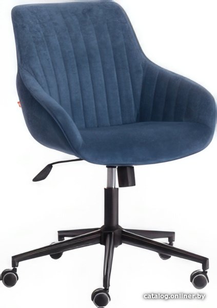 Офисное кресло TetChair Dublin (велюр Clermon, синий 145)